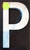 Aluminum Letter P SIGNAGE