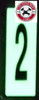 PHOTOLUMINESCENT DOOR NUMBER 2 DOB SIGN HEAVY DUTY / GLOW IN THE DARK "DOOR NUMBER TWO" DOB SIGN HEAVY DUTY PHOTOLUMINESCENT DOOR NUMBER 2 DOB SIGN HEAVY DUTY / GLOW IN THE DARK "DOOR NUMBER TWO" DOB SIGN HEAVY DUTY
