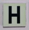 Glow in dark Number H sign The Liberty Line Glow in dark Number H sign The Liberty Line