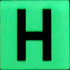 Glow in dark Number H HPD SIGN The Liberty Line Glow in dark Number H HPD SIGN The Liberty Line