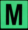 Glow in dark Number M SIGNAGE The Liberty Line Glow in dark Number M SIGNAGE The Liberty Line