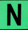 Glow in dark Number N SIGNAGE The Liberty Line Glow in dark Number N SIGNAGE The Liberty Line