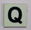 Glow in dark Number Q sign The Liberty Line Glow in dark Number Q sign The Liberty Line