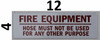 Fire Equipment Hose Must Not Be Used for Any Other Purpose   Safety Sign