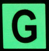 PHOTOLUMINESCENT DOOR NUMBER G HPD SIGN PHOTOLUMINESCENT DOOR NUMBER G HPD SIGN