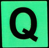PHOTOLUMINESCENT DOOR NUMBER Q SIGNAGE PHOTOLUMINESCENT DOOR NUMBER Q SIGNAGE