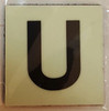 PHOTOLUMINESCENT DOOR NUMBER U BUILDING SIGN PHOTOLUMINESCENT DOOR NUMBER U BUILDING SIGN