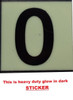 PHOTOLUMINESCENT DOOR NUMBER 0 HPD SIGN PHOTOLUMINESCENT DOOR NUMBER 0 HPD SIGN