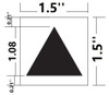 PHOTOLUMINESCENT TRIANGLE HPD SIGN HEAVY DUTY / PHOTOLUMINESCENT "TRIANGLE SYMBOL" EMERGENCY HPD SIGN HEAVY DUTY