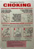 EMERGENCY CARE FOR CHOKING POSTER SIGN EMERGENCY CARE FOR CHOKING POSTER SIGN
