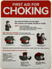 Chef Refrigerator FIRST AID FOR CHOKING Notice - FIRST AID FOR CHOKING SIGN/POSTER Chef Refrigerator FIRST AID FOR CHOKING Notice - FIRST AID FOR CHOKING SIGN/POSTER