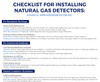 Checklist to install Natural gas detectors