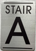 Stair number SIGN, SILVER, SIZE 4x5.75 inch, DOUBLE SIDED TAPE, aluminum, rust free Stair number SIGN, SILVER, SIZE 4x5.75 inch, DOUBLE SIDED TAPE, aluminum, rust free