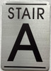 Stair number SIGN, SILVER, SIZE 4x5.75 inch, DOUBLE SIDED TAPE, aluminum, rust free Stair number SIGN, SILVER, SIZE 4x5.75 inch, DOUBLE SIDED TAPE, aluminum, rust free