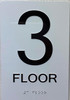 3rd floor sign/Floor 3 sign with Raised letters/Image & Grade 2 Braille - Includes Red Adhesive pad for Easy Installation 3rd floor sign/Floor 3 sign with Raised letters/Image & Grade 2 Braille - Includes Red Adhesive pad for Easy Installation