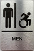 Men / Women Restroom sign with Raised letters/Image & Grade 2 Braille - Includes Red Adhesive pad for Easy Installation Men / Women Restroom sign with Raised letters/Image & Grade 2 Braille - Includes Red Adhesive pad for Easy Installation