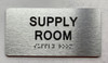 SUPPLY ROOM DOB SIGN with Raised letters/Image & Grade 2 Braille - Includes Red Adhesive pad for Easy Installation SUPPLY ROOM DOB SIGN with Raised letters/Image & Grade 2 Braille - Includes Red Adhesive pad for Easy Installation
