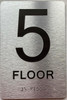 Floor number SAFETY SIGNwith Raised letters/Image & Grade 2 Braille - Includes Red Adhesive pad for Easy Installation Floor number SAFETY SIGNwith Raised letters/Image & Grade 2 Braille - Includes Red Adhesive pad for Easy Installation