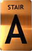 GOLD FLOOR NUMBER SIGN, aluminum, Size 5x8 inch The Gold Mountain Line GOLD FLOOR NUMBER SIGN, aluminum, Size 5x8 inch The Gold Mountain Line