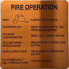 ELEAVTOR FIRE OPERATION HPD SIGN ELEAVTOR FIRE OPERATION HPD SIGN