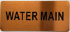 WATER MAIN DOB SIGN WATER MAIN DOB SIGN