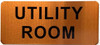 UTILITY ROOM BUILDING SIGN UTILITY ROOM BUILDING SIGN