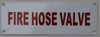 Fire Hose Valve  Safety Sign