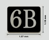 6B Mailbox Number SIGNAGE / Locker Number SIGNAGE – Rust-Free Aluminum with Adhesive Backing 6B Mailbox Number SIGNAGE / Locker Number SIGNAGE – Rust-Free Aluminum with Adhesive Backing
