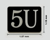 5U Mailbox Number SIGNAGE / Locker Number SIGNAGE – Rust-Free Aluminum with Adhesive Backing