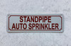 Standpipe auto sprinkler HPD SIGN