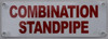 Combination Standpipe  Building Sign