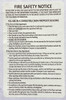 STICKER HPD NYC DOOR FIRE SAFETY NOTICE NON FIRE PROOF BUILDING- DOOR FIRE SAFETY NOTICE NON FIRE PROOF BUILDING