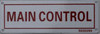Main Control  Sign