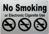 NYC No smoking or electronic cigarette use BUILDING SIGN