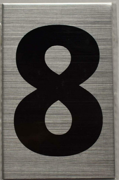 Apartment Number SignEight Apartment Number SignEight