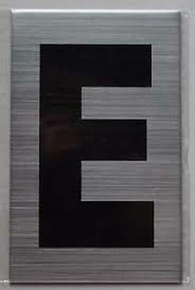 Apartment Number SignLetter E  - Porte D'argent line Apartment Number SignLetter E  - Porte D'argent line