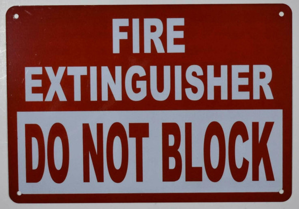 FIRE Extinguisher DO NOT Block FIRE Extinguisher DO NOT Block