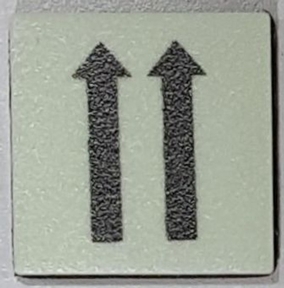 PHOTOLUMINESCENT 2 UP ARROWS SIGN The Liberty Line PHOTOLUMINESCENT 2 UP ARROWS SIGN The Liberty Line