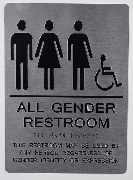 All Gender Restroom ACCESSIBLE Sign This Restroom May BE Used by Any Person REGARDLESS of Gender Identity OR Expression - All Gender Restroom ACCESSIBLE Sign This Restroom May BE Used by Any Person REGARDLESS of Gender Identity OR Expression -