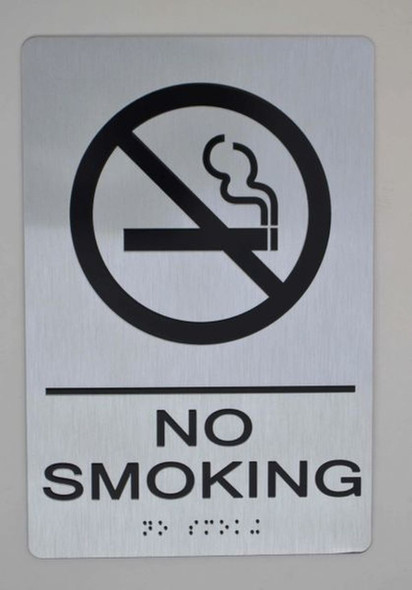 NO SMOKING Sign-Tactile Signs  - NO SMOKING Sign-Tactile Signs  -
