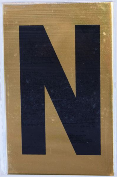 Apartment number sign N Apartment number sign N