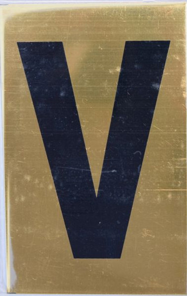 Apartment number sign V Apartment number sign V