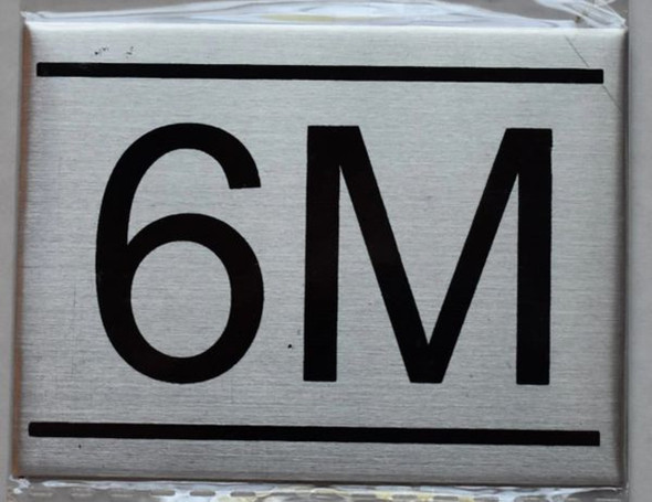 APARTMENT NUMBER Sign6M -BRUSHED ALUMINUM APARTMENT NUMBER Sign6M -BRUSHED ALUMINUM
