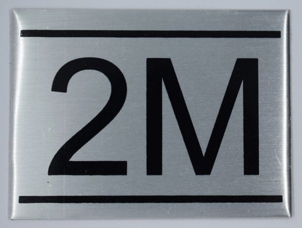 APARTMENT NUMBER Sign2M -BRUSHED ALUMINUM APARTMENT NUMBER Sign2M -BRUSHED ALUMINUM