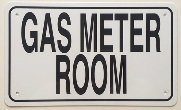 Gas Meter Room" Metal