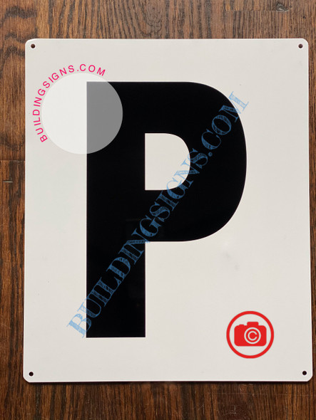 LETTER P SignWHITE