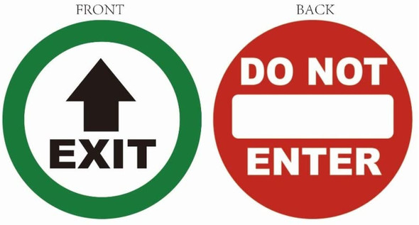 EXIT / DO NOT Enter Sticker Window Sticker Decal Sign EXIT / DO NOT Enter Sticker Window Sticker Decal Sign