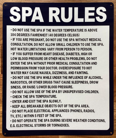 SPA RULE SIGN