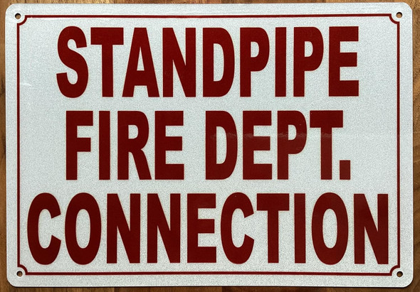 STANDPIPE FIRE DEPT CONNECTION SIGN
