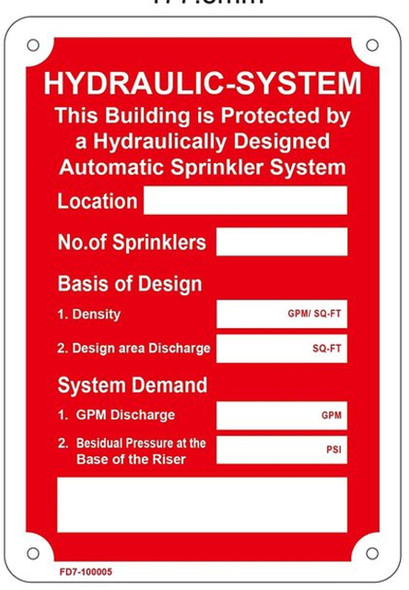 HYDRAULIC SYSTEM THIS BUILDING IS PROTECTED BY HYDRAULIC SYSTEM THIS BUILDING IS PROTECTED BY
